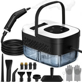 NIRGU Powerful Steam Cleaner, 1500W ,15s Heat-Up, 6-Level Touch Control Adjustment, 1.25L Water Tank, for Floors, Sofas, Windows, Kitchen Appliances, Bathrooms