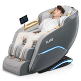 TLIFE Massage Chair Full Body, 160°Zero Gravity Recliner with Body Scan, 50" SL-Track Shiatsu Massage Chair, Fixed Point Massage, Foot Rollers, 12 Auto Modes, Deep Yoga Stretch, Heating, Grey