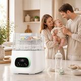 NIRGU 4-in-1 Auto Baby Bottle Washer – All-in-One Cleaner, Sterilizer and Dryer Double Layer Large Capacity