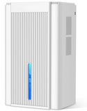 DARKIRON Dehumidifier for Home, 1000 Sq.Ft Quiet Dehumidifier with Auto Shut Off & 7 Color Ambient Light, Ideal for Livingroom Bedroom Basement (White)