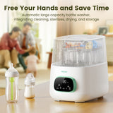 Upgraded Bottle Washer Pro, All-in-One Baby Bottle Washer and Sterilizer & Dryer, Cleaning Machine for Bottles, Pump Parts & Baby Essentials, Effortless Care, Replaces Hand Washing