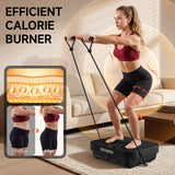 SEDOZIK Vibration Plate Exercise Machine, 400 Lbs Capacity Whole Body Vibrating Plate for Lymphatic Drainage, Weight Loss Fat Burner for Home Workout Women Men, Black