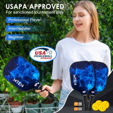 MTEN Pickleball Paddles Set of 2, USAPA Approved Fiberglass Surface Pickleball Set with 2 Pickleball Rackets, Pickle Ball Paddle Set for Beginners & Pros