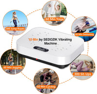 Vibration Plate Exercise Machine, 2025 Upgraded Fitness Vibrating Lymphatic Drainage Full Body Workout Shaker for Weight Loss, Featuring a 330 Lbs Capacity Vibrate Fitness Platform with 8 Modes