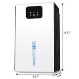 DARKIRON Dehumidifier for Home, 95 OZ Water Tank, (1000 sq.ft) Upgrade Dehumidifiers for Bathroom Bedroom Basement with Auto Shut Off,7 Colors LED Light (White)