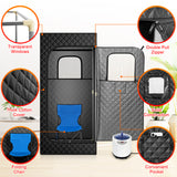 LWQ Portable Sauna Box Designed for Home Use, Sauna with 5 Min Fast Heating &9 Levels Heat, 2.6L 1kW Steamer and Remote Control , Ideal for Private SPA Experience, 2.6’ x 2.6’ x 5.9’ (Cotton, Black)