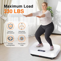 Vibration Plate Exercise Machine, 2025 Upgraded Fitness Vibrating Lymphatic Drainage Full Body Workout Shaker for Weight Loss, Featuring a 330 Lbs Capacity Vibrate Fitness Platform with 8 Modes