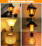 CPPSLEE Upgraded LED Flame Light Bulbs, 4 Modes Flickering Light Bulbs, E26 Base Fire Flame Bulb for Halloween Decorations Outdoor, Christmas Lights Patio Indoor Home Decor (Yellow, 6 Pack)