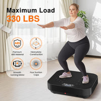 Vibration Plate Exercise Machine, 2025 Upgraded Fitness Vibrating Lymphatic Drainage Full Body Workout Shaker for Weight Loss, Featuring a 330 Lbs Capacity Vibrate Fitness Platform with 8 Modes