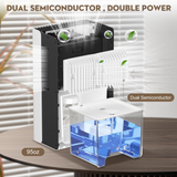ToLife Dehumidifiers for Home 95 OZ Water Tank, 1000 sq.ft Dehumidifier for Basement Bedroom Bathroom with Auto Shut Off 7 Colors LED Light,White