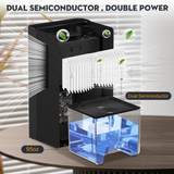 Dehumidifier for Bedroom Bathroom Basements, Dehumidifier with 2 Working Mode, Auto Shut Off, 7 Colors LED Light, Black
