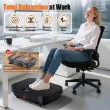 Vibration Plate Exercise Machine, 400 Lbs Capacity Whole Body Vibrating Plate for Lymphatic Drainage, Weight Loss Fat Burner for Home Workout Women Men, Black