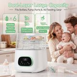 NIRGU 4-in-1 Auto Baby Bottle Washer – All-in-One Cleaner, Sterilizer and Dryer Double Layer Large Capacity