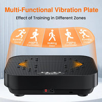 Vibration Plate Exercise Machine, 2025 Upgraded Fitness Vibrating Lymphatic Drainage Full Body Workout Shaker for Weight Loss, Featuring a 330 Lbs Capacity Vibrate Fitness Platform with 8 Modes