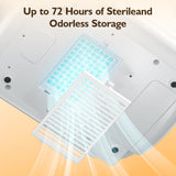NIRGU All-in-One Fully Automatic Baby Bottle Washer,Cleaner,Sterilizer & Dryer with 72-Hour Odor-Free Storage,Large Double-Layer Capacity,Gray White