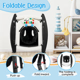 XIOYIG 5 in 1 Baby Walker, Music and Lights Walker for Baby Boy Girls 6-18 Months, Foldable Baby Walkers with Wheels and Bouncer Combo Portable, Toddler Infant Walker with Adjustable Height