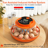 Onsju 18 Egg Incubators for Hatching Eggs, Automatic Egg Turning and Humidity Control Incubator for Hatch Chicken Duck Quail Pigeon Pheasant Partridge Home Classroom Lab-