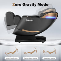 Massage Chair Full Body, Zero Gravity SL-Track Shiatsu Massage Recliner Chair with Body Scan, Airbags, Foot Rollers, Deep Yoga Stretch, Heating (U1-Black)