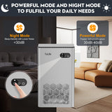 ToLife Dehumidifiers for Home, 1000 sq.ft Dehumidifier for Basement Bedroom Bathroom with 95 OZ Water Tank, Auto Shut Off 7 Colors LED Light, Silver