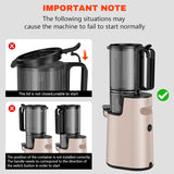 YPONE Cold Press Juicer, Masticating Juicer with 5.4" Wide Feed Chute, 350w Slow Juicer Machines Fit Whole Vegetables and Fruits,Juice Extractor Machine with High Juice Yield, Easy to Clean(Pink)
