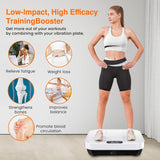 Vibration Plate Exercise Machine, 2025 Upgraded Fitness Vibrating Lymphatic Drainage Full Body Workout Shaker for Weight Loss, Featuring a 330 Lbs Capacity Vibrate Fitness Platform with 8 Modes