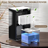 DARKIRON Dehumidifier for Home, 95 OZ Water Tank, (1000 sq.ft) Upgrade Dehumidifiers for Bathroom Bedroom Basement with Auto Shut Off,7 Colors LED Light (White)