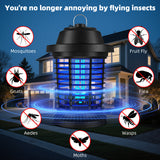 DOJOAO Bug Zapper Outdoor,900-1000V Electric Mosquito Killer Lamp,Replaceable Bulb,Suitable for Bedroom,Living Room,Terrace & Porch