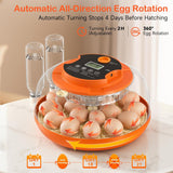Onsju 18 Egg Incubators for Hatching Eggs, Automatic Egg Turning and Humidity Control Incubator for Hatch Chicken Duck Quail Pigeon Pheasant Partridge Home Classroom Lab-