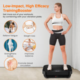 Vibration Plate Exercise Machine, 2025 Upgraded Fitness Vibrating Lymphatic Drainage Full Body Workout Shaker for Weight Loss, Featuring a 330 Lbs Capacity Vibrate Fitness Platform with 8 Modes