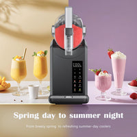 Slushie Machine,Slushy Machine for Home,6 Preset Programs,Auto Cleaning,No Ice Needed, Frozen Drink Maker for Milk Shakes,Frappe,Margarita Smoothie,Slush,and more