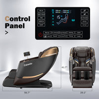 Culanta Massage Chair Full Body, Zero Gravity SL-Track Shiatsu Massage Recliner Chair with Heat, Body Scan, Airbags, Foot Rollers, Deep Yoga Stretch (Brown)