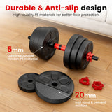 Adjustable Dumbbell Set, 20/33/45/70/90lbs Free Weight Set with Connector, 4 in1 Dumbbells Set Used as Barbell, Kettlebells, Push up Stand, Weight Set for Home Gym Suitable Men/Women