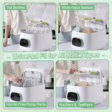 NIRGU 4-in-1 Auto Baby Bottle Washer – All-in-One Cleaner, Sterilizer and Dryer Double Layer Large Capacity