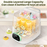 Upgraded Bottle Washer Pro, All-in-One Baby Bottle Washer and Sterilizer & Dryer, Cleaning Machine for Bottles, Pump Parts & Baby Essentials, Effortless Care, Replaces Hand Washing