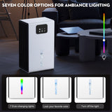 DARKIRON Dehumidifier for Home, 95 OZ Water Tank, (1000 sq.ft) Upgrade Dehumidifiers for Bathroom Bedroom Basement with Auto Shut Off,7 Colors LED Light (White)