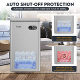 ToLife Dehumidifiers for Home, 1000 sq.ft Dehumidifier for Basement Bedroom Bathroom with 95 OZ Water Tank, Auto Shut Off 7 Colors LED Light, Silver