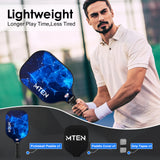 MTEN Pickleball Paddles, USAPA Approved Fiberglass Surface Pickleball Paddles Set with Pickleball Rackets, Paddle Cover, Grip Tapes, for Beginners & Pros
