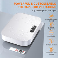Vibration Plate Exercise Machine, 2025 Upgraded Fitness Vibrating Lymphatic Drainage Full Body Workout Shaker for Weight Loss, Featuring a 330 Lbs Capacity Vibrate Fitness Platform with 8 Modes