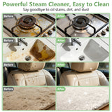 WSRYYCC Steam Cleaner, Portable Steamer for Cleaning with 16pcs Accessories, 6-Level Adjustable, 15s Heat-Up, Handheld Steam Cleaner for Home for Tile, Grease, Dirt, Grout, Car Detailing, Green