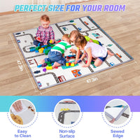 kmaier Baby Playpen with Anti-Slip Mat for Indoor and Outdoor Playard Kids Activity Center with Gate, Portable Baby Fence Area for Babies and Toddlers,Gray