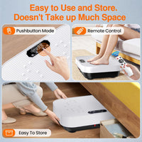 Vibration Plate Exercise Machine, 2025 Upgraded Fitness Vibrating Lymphatic Drainage Full Body Workout Shaker for Weight Loss, Featuring a 330 Lbs Capacity Vibrate Fitness Platform with 8 Modes