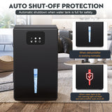 DARKIRON Dehumidifier for Home, 95 OZ Water Tank, (1000 sq.ft) Upgrade Dehumidifiers for Bathroom Bedroom Basement with Auto Shut Off,7 Colors LED Light (Black)