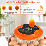 Onsju 18 Egg Incubators for Hatching Eggs, Automatic Egg Turning and Humidity Control Incubator for Hatch Chicken Duck Quail Pigeon Pheasant Partridge Home Classroom Lab-