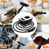 NIRGU Powerful Steam Cleaner, 1500W ,15s Heat-Up, 6-Level Touch Control Adjustment, 1.25L Water Tank, for Floors, Sofas, Windows, Kitchen Appliances, Bathrooms