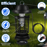 DOJOAO Bug Zapper Outdoor,900-1000V Electric Mosquito Killer Lamp,Replaceable Bulb,Suitable for Bedroom,Living Room,Terrace & Porch
