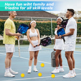 MTEN Pickleball Paddles, USAPA Approved Pickleball Paddles Set of 4, Fiberglass Surface Pickleball Set, 4Pickleball Rackets, 4 Pickleball Balls, 4 GripTapes & Carry Bag for Men Women