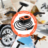 WSRYYCC Steam Cleaner, Portable Steamer for Cleaning with 16pcs Accessories, 6-Level Adjustable, 15s Heat-Up, Handheld Steam Cleaner for Home for Tile, Grease, Dirt, Grout, Car Detailing, Orange