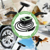 WSRYYCC Steam Cleaner, Portable Steamer for Cleaning with 16pcs Accessories, 6-Level Adjustable, 15s Heat-Up, Handheld Steam Cleaner for Home for Tile, Grease, Dirt, Grout, Car Detailing, Green
