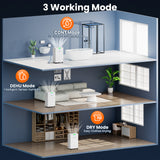 4500 Sq.Ft Dehumidifier, 80 Pint Dehumidifier for Basement with Drain Hose, Smart Dehumidifiers with Humidity Control, Energy-Efficient, Quiet, 3 Modes Dehumidifiers for Home, Bedroom, Bathroom