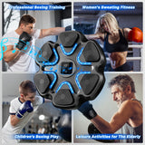 Music Boxing Machine for Kids and Adults, Wall Mounted Bluetooth Punching Trainer with Boxing Gloves, Intelligent LED Boxing Target Workout Machine for Teenagers Boys Girls